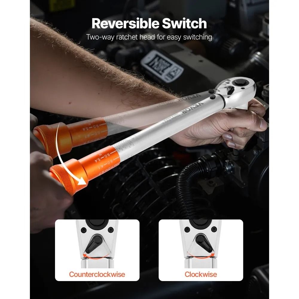 Click Torque Wrench Set Drive DualDirection Dual Range Accuracy Bicycle Repair Tool 1