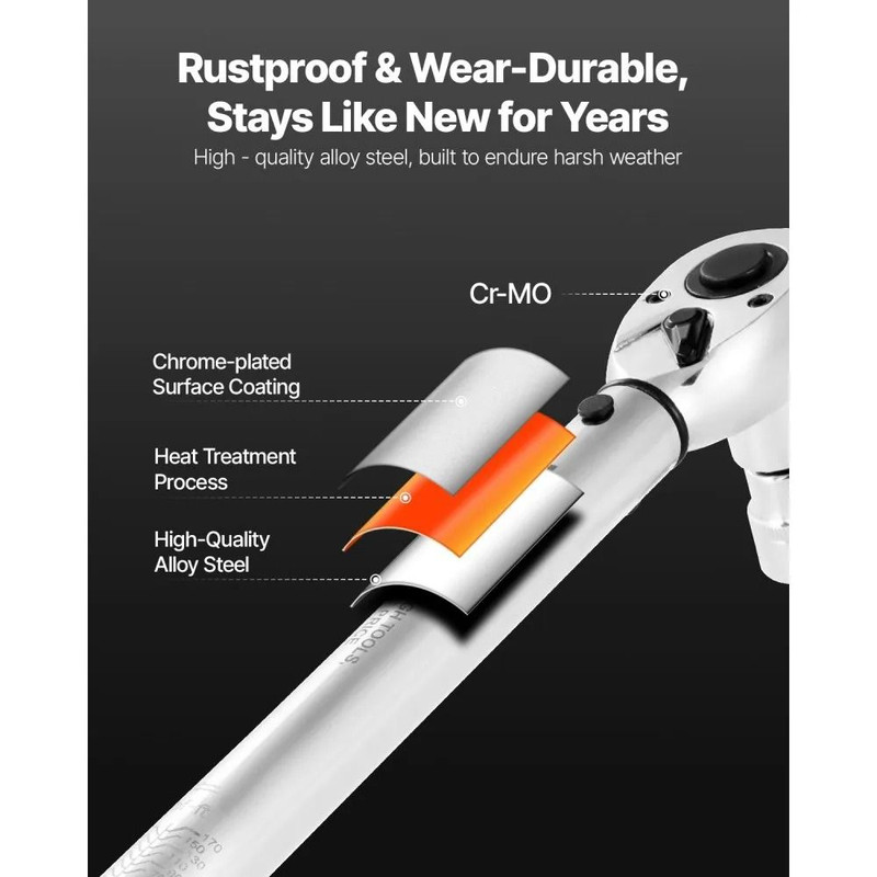 Click Torque Wrench Set Drive DualDirection Dual Range Accuracy Bicycle Repair Tool 4