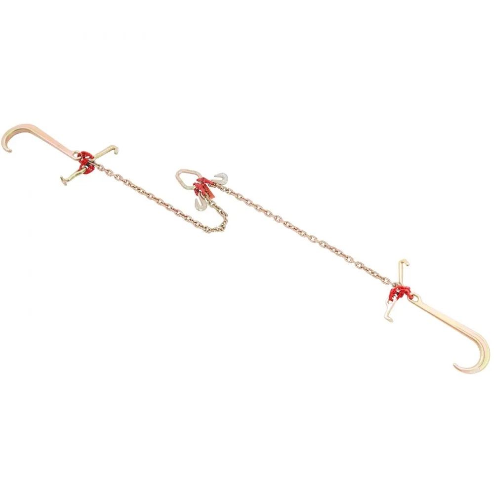 DOT Certified V Chain Bridle High Lbs Working Load Limit Tow Chain Galvanized Coating Manganese Ste