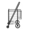 Heavy Duty Folding Shopping Cart Large Capacity Jumbo Grocery Cart With Dual Baskets 360 Swivel Whe 9