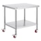 Heavy Duty Stainless Steel Work Table High LBS Load Commercial Prep Table Adjustable Shelf Levels R 10