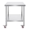 Heavy Duty Stainless Steel Work Table High LBS Load Commercial Prep Table Adjustable Shelf Levels R 7