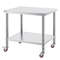 Heavy Duty Stainless Steel Work Table High LBS Load Commercial Prep Table Adjustable Shelf Levels R 8