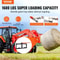 Bale Spears High Loading Capacity Hay Spear Skid Steer Loader Tractor Attachment Quick Attach Spike 2