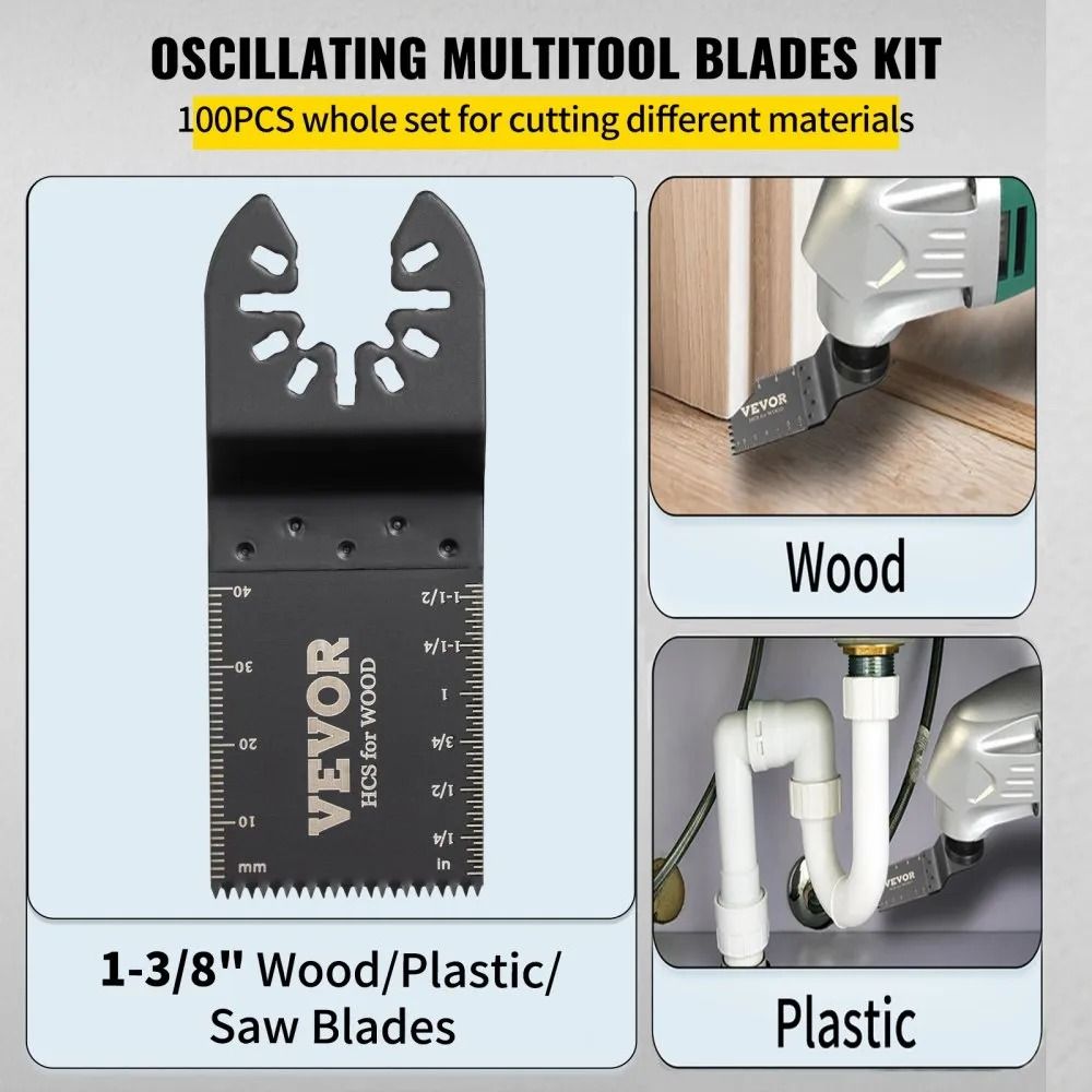 Quick Release Multitool Blades Kit Oscillating Saw Blades HCS Tool Blades For Wood Plastic With Mil 3