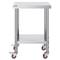 Heavy Duty Stainless Steel Work Table Food Prep Worktable Adjustable Height Levels High LBS Capacit