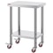 Heavy Duty Stainless Steel Work Table Food Prep Worktable Adjustable Height Levels High LBS Capacit