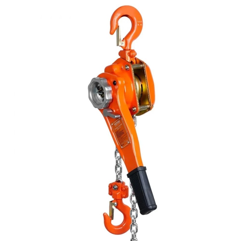 Manual Lever Chain Hoist Galvanized Carbon Steel High Lbs Capacity Weston Double Pawl Brake Auto Ch 8