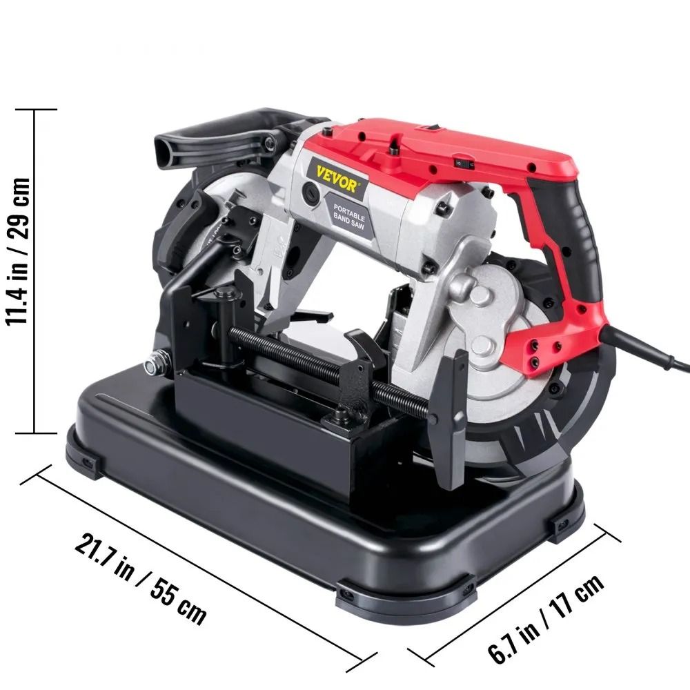 Variable Speed Portable Bandsaw Motor Deep Cut Band Saw For Metal Wood Portable Band Saw Cutting Ca 7