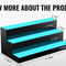 LED Liquor Bottle Display Shelf RGB Lighted Bar Shelf With App Control 10