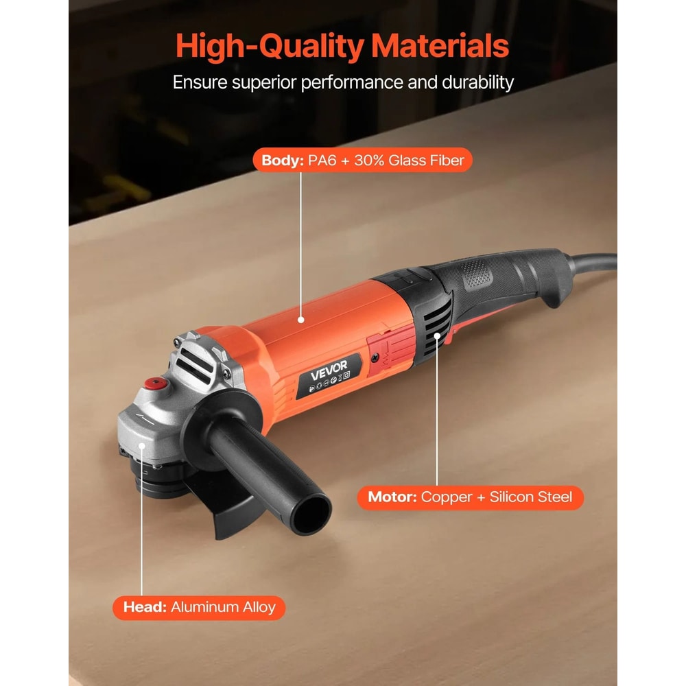 Angle Grinder 10A High Speed Electric Grinder For Cutting And Metal Work 4