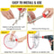 Adjustable Hole Saw Cutter Kit With Dust Shield For Clean Precision Cutting 6