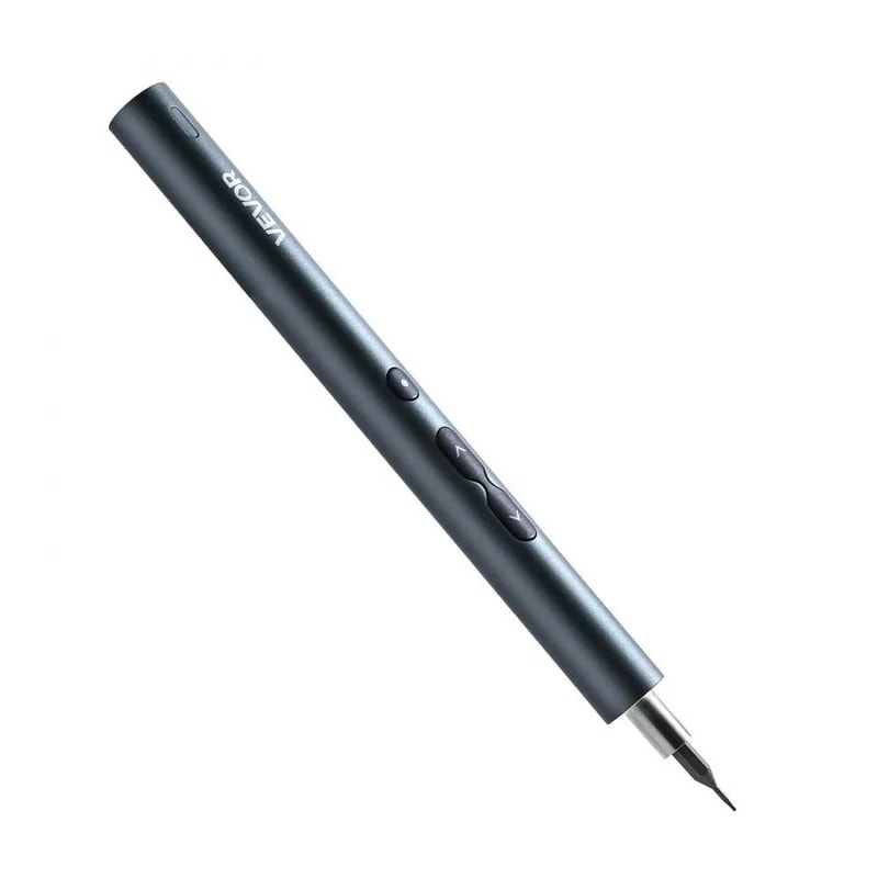 Precision Electric Screwdriver Kit With Magnetic Bits LED Light 9
