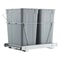 Double Pull Out Trash Can For Kitchen Cabinets With Soft Close Sliding Waste Recycling Bins 7