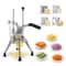 Premium Commercial French Fry Cutter Potato Slicer With Interchangeable Blades 0