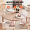 Clear Round Table Protector PVC Desk Mat Waterproof Thick 3