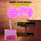 Lets Party Neon Sign Pink LED Wall Light With Remote 3