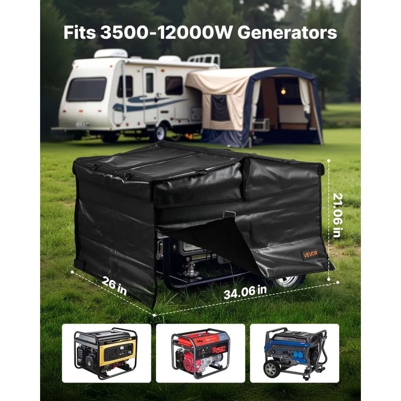 Generator Cover 420D Waterproof Running Cover For 350012000W Portable Generators 2