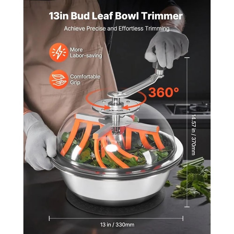 Bud Leaf Trimmer Manual Bowl Trimmer For Wet Dry Hydroponic Plant Cutting 1