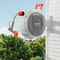 84FT Retractable Garden Hose Reel Wall Mounted With 9 Spray Nozzle Slow Return System 6