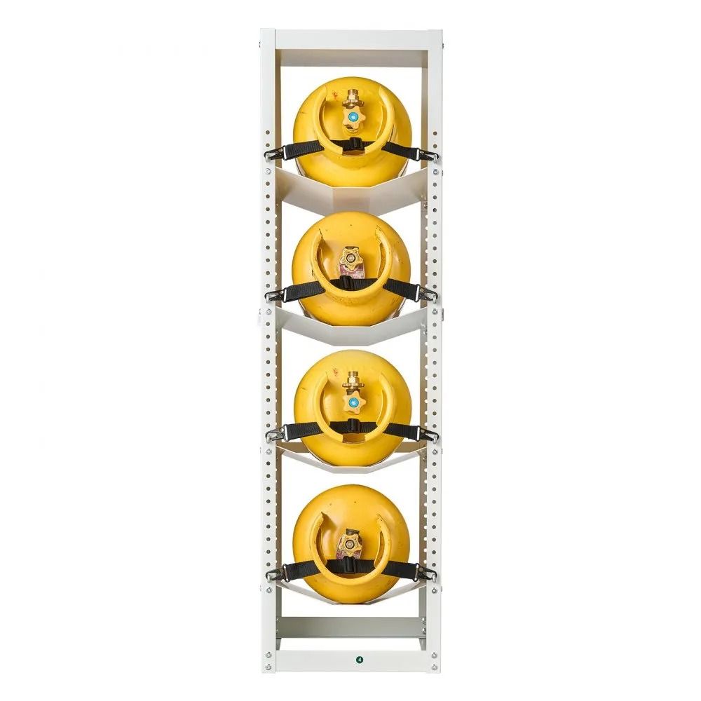 4Tier Refrigerant Tank Rack With Storage Shelf For Cargo Vans And Gas Cylinder Storage 9