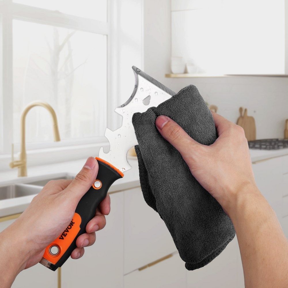Heavy Duty 6 Piece Drywall Knife Set With Stainless Steel Drywall Tools And Mud Pan 5