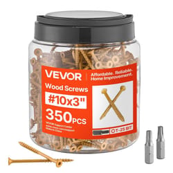 deck screws 350 pack, rust-resistant t25 star drive self-tapping wood screws for outdoor projects