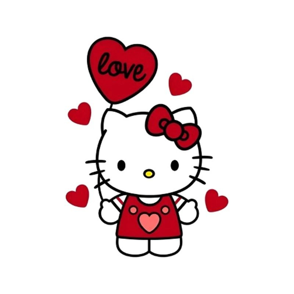 Hello Kitty Love Hello Kitty SvgPNGCricut Silhouette Cut File 0
