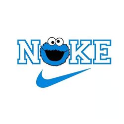 cookie monster nike svg, nike logo svg, nike sesame street s instant download file