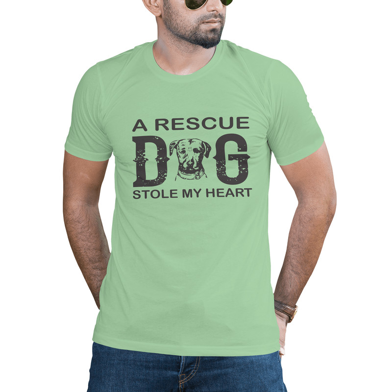 A Rescue Dog Stole My Heart PNG Sublimation Instant Download File 0