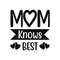 MOM KNOWS BEST SVGWavy Text New Mom Svg Baby Shower Gift Instant Digital Download 0