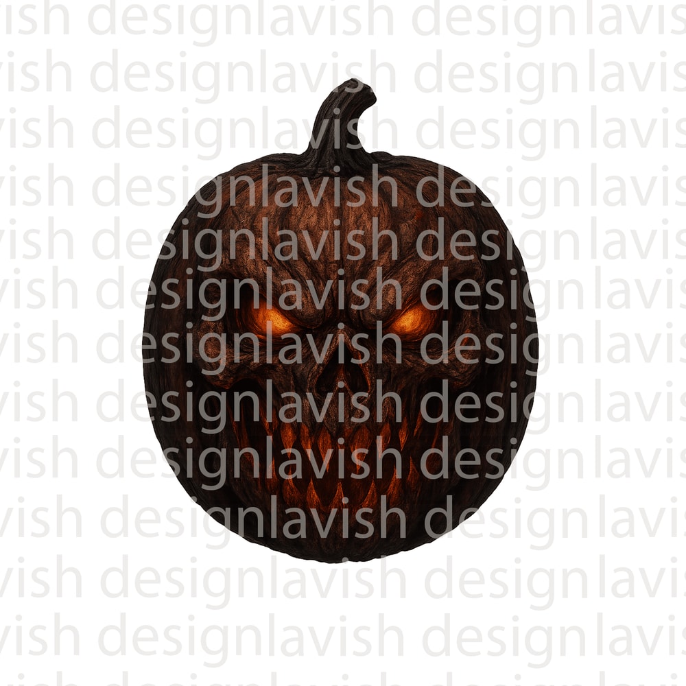 Horror Creepy Happy Halloween Pumpkin Digital Sublimation 0