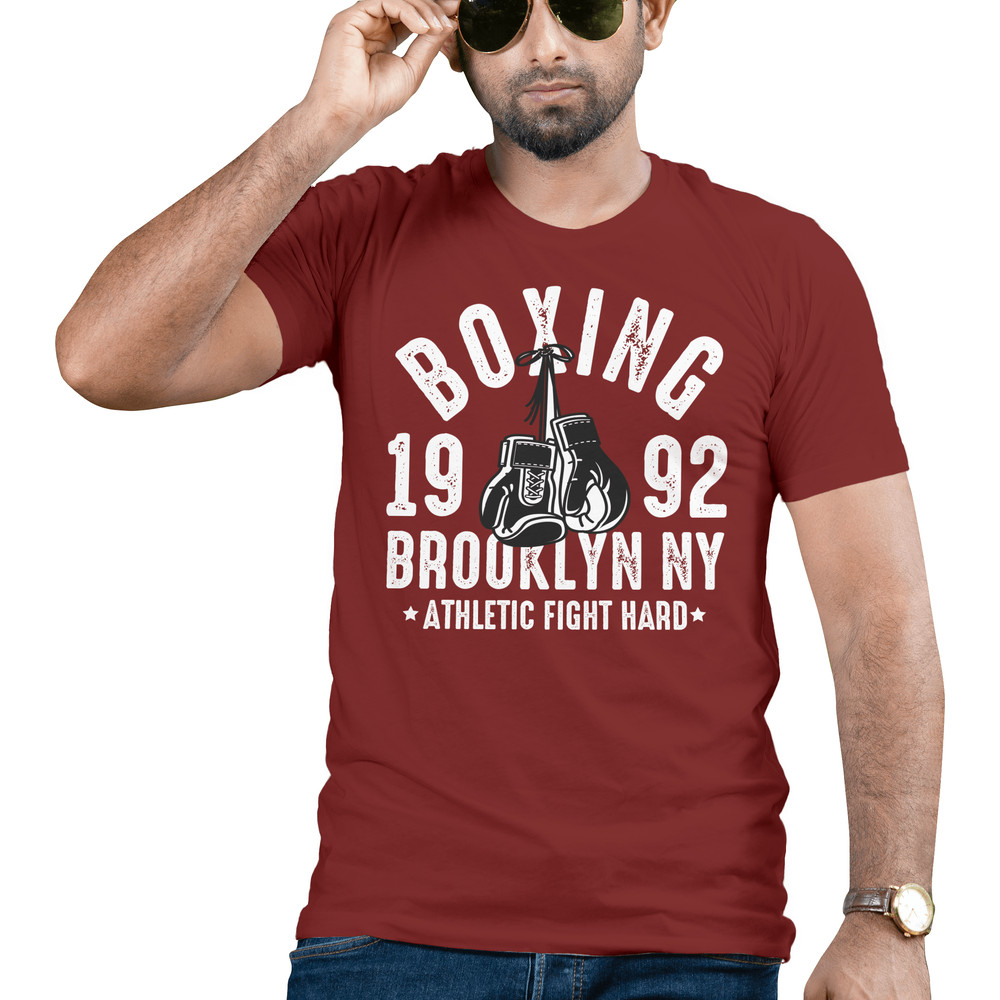 Boxing 1992 Brooklyn NY  Vintage Athletic FighBoxing Gloves SVG Boxer Svg  Sports Fighting Fighter  0