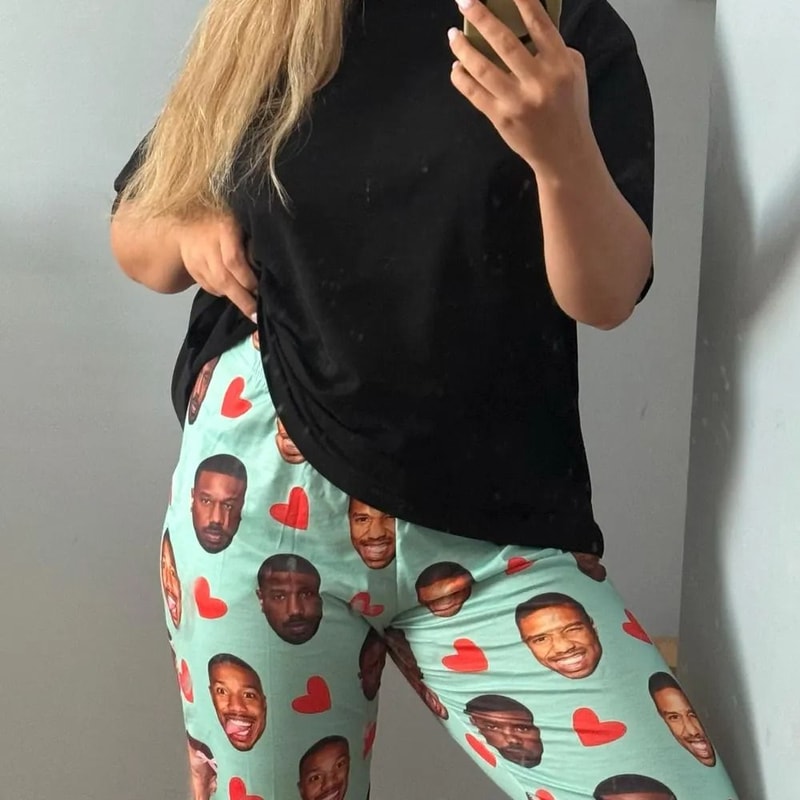 Custom Pajama Pants Photo Print Long Pajama Pants For WomenMens Gift For Family 2