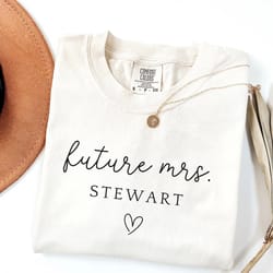 personalized future mrs shirt custom comfort colors future mrs tshirt future mrs gift future wife bride to be t-shirt