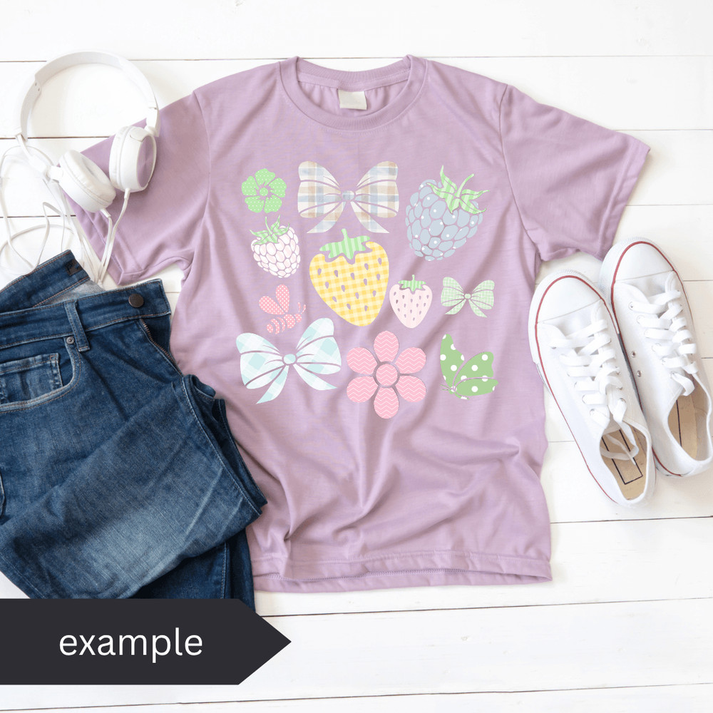 Rustic Pastel Fruits Coquette Png 2