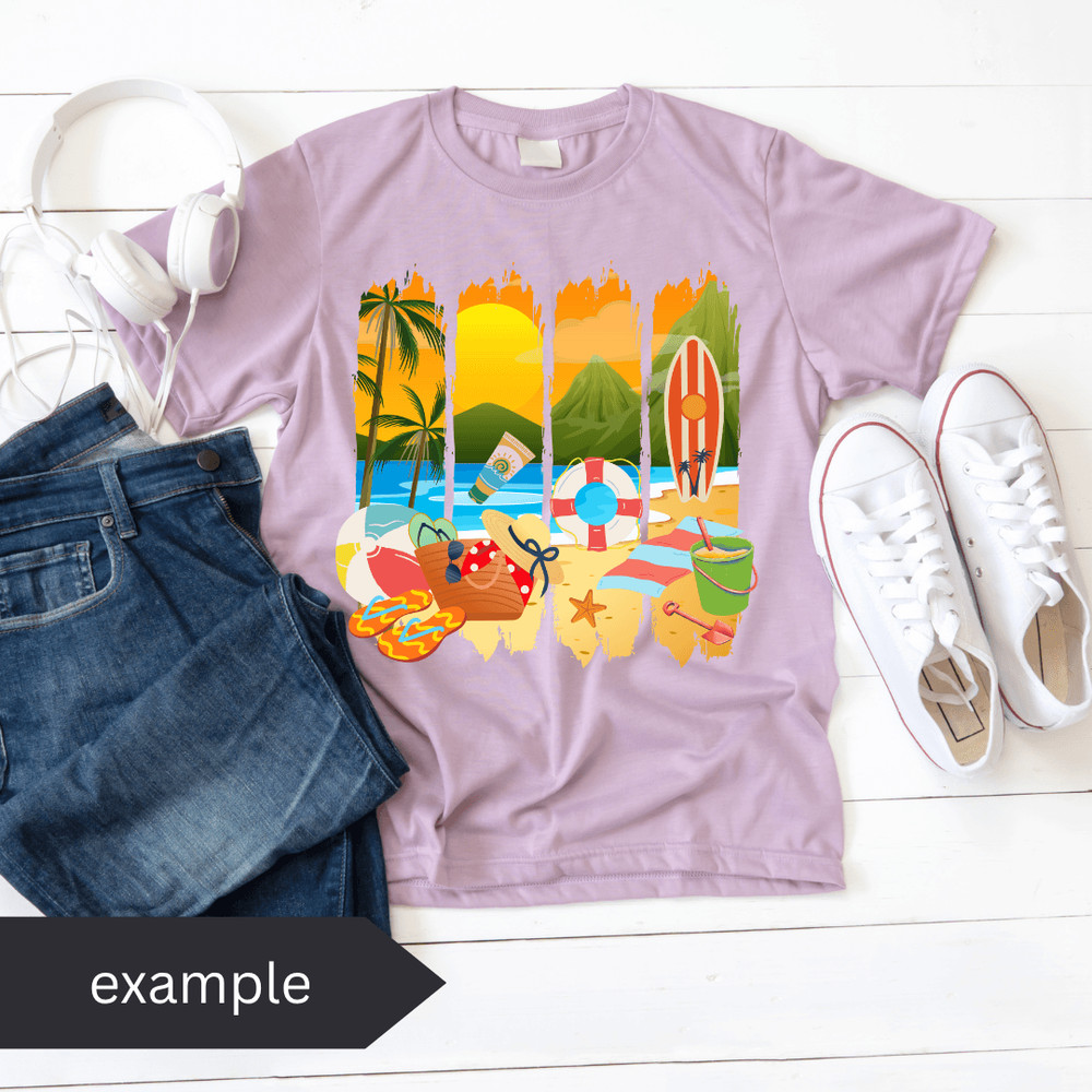 Summer Beach Png Tshirt Design Download 2