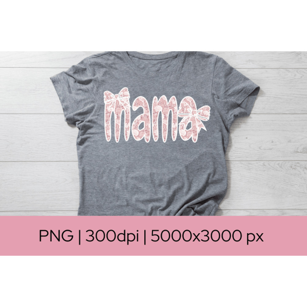 Mama Pink Lace Png Rustic Coquette Design 3