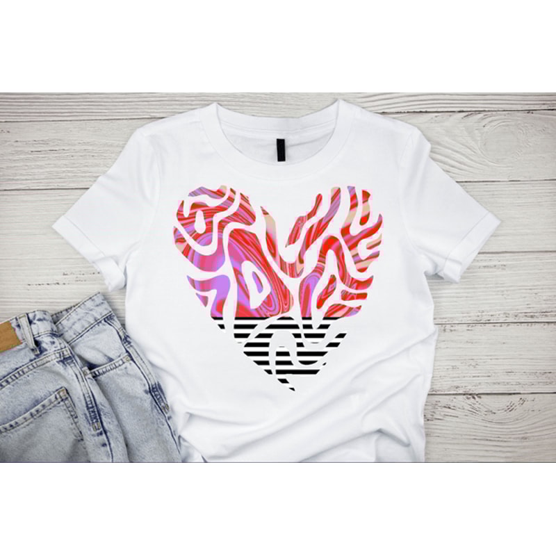 Painting Stripe Hearts Png 3