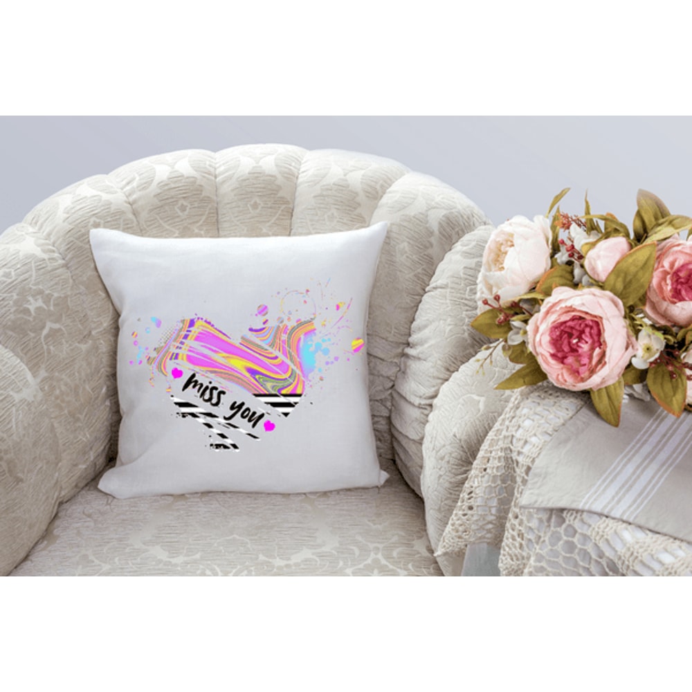 Miss You Heart Splash Distressed Png 1