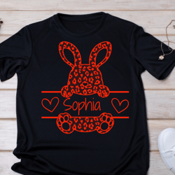 red lace easter floral bunny png