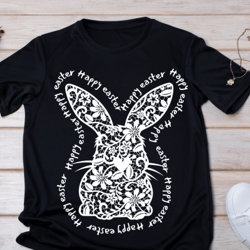 happy easter white rabbits transparent png download