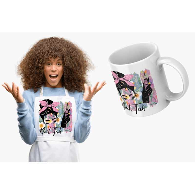 Nail Tech Png Nail Technician Png Messy Bun Nails Tech 1