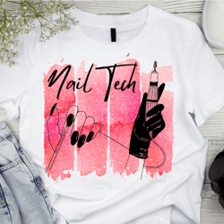 nail tech png | nail technician png | pink nails tech | printable png