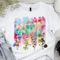 Botanical Watercolor Brushstroke Png Wildflowers Watercolor Shirt Png 0