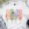 Botanical Watercolor Brushstroke Png Wildflowers Watercolor Shirt Png Flower Png 0
