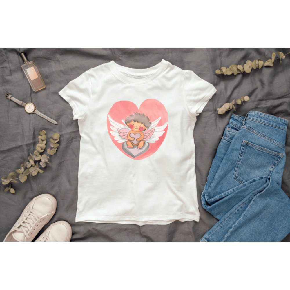 Cupid Heart Png Watercolor Cliparts Valentines Day Gifts 3