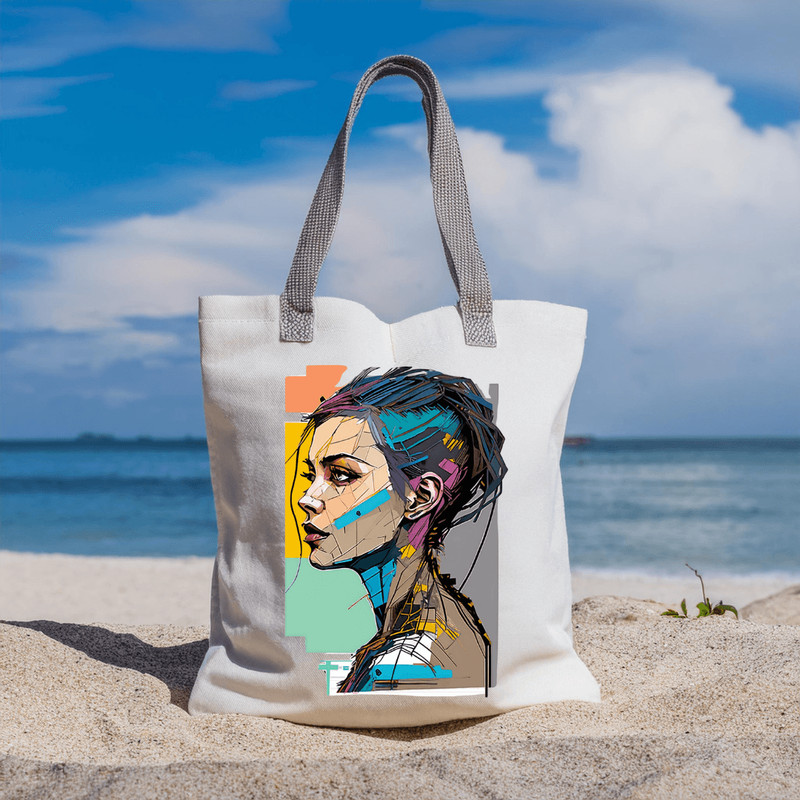 Abstract Woman Portrait Urban Art Png Big Size Woman Shirt Design Sublimation 2