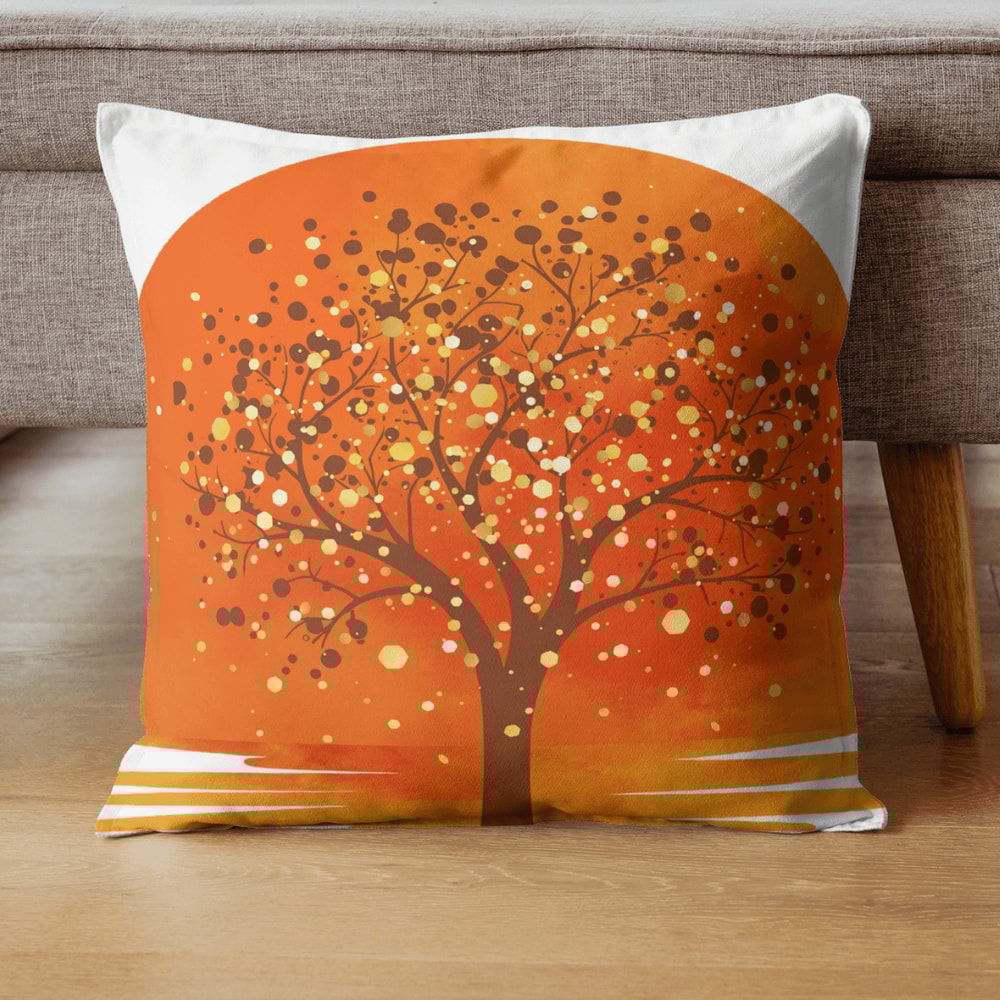 Boho Sunset Tree Botanical Print Clipart Png 2