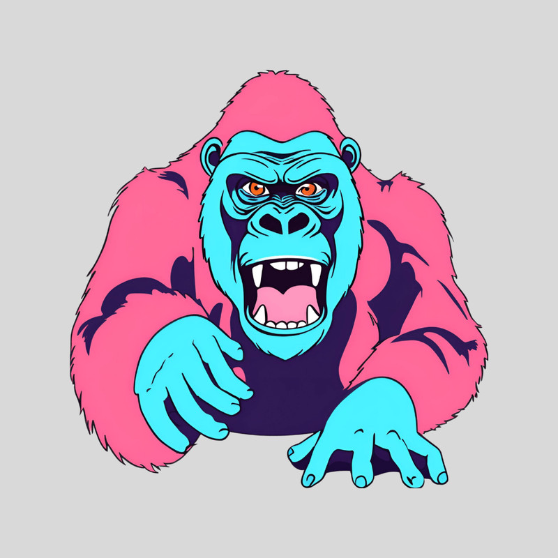Gorilla Print Clipart Png Monkey 0